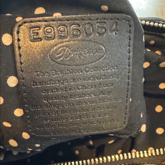 Brighton Black and Red Satchel with Snake Print Accents - Picture 3 of 9